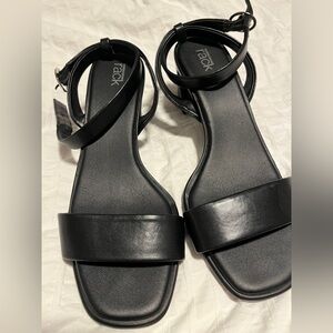 Women's Black Block Heel Sandals